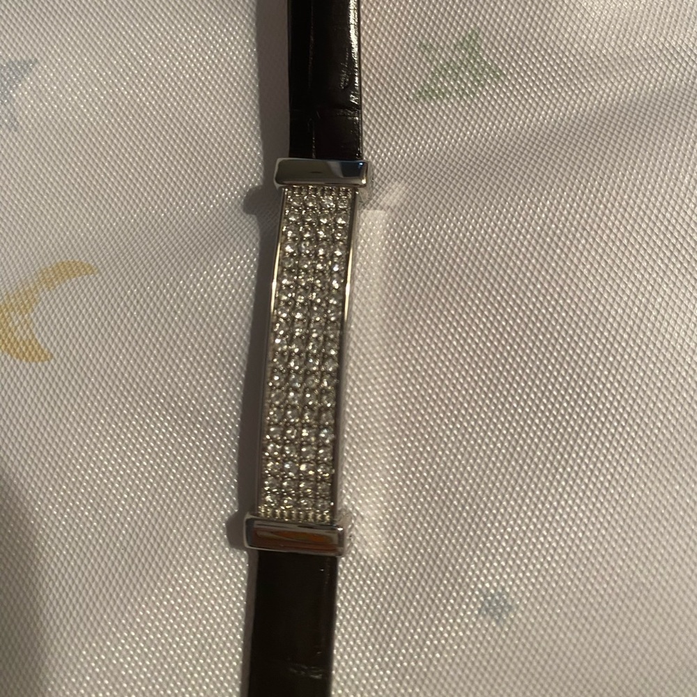 ⭐️HP⭐️Vera Pelle|Rhinestone bar bracelet